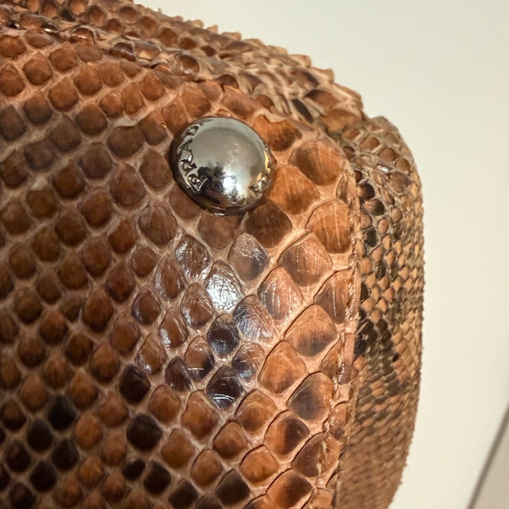 Prada Exotic Python Pitone Large Top Handle Shoul… - image 10